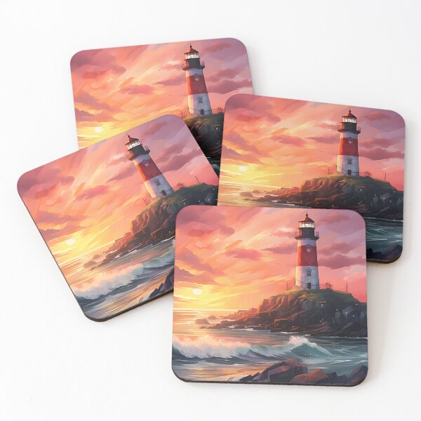 Item preview, Beacon Beauty: Watercolor Lighthouse Scene designed and sold by Shirtastically.