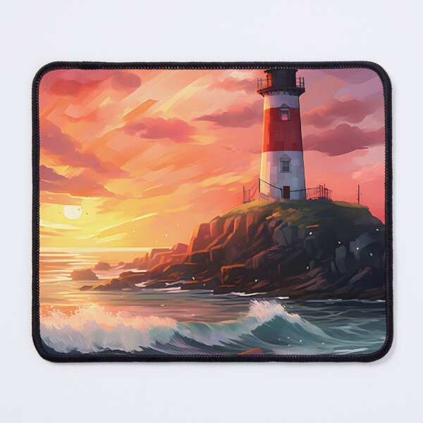 Item preview, Beacon Beauty: Watercolor Lighthouse Scene designed and sold by Shirtastically.