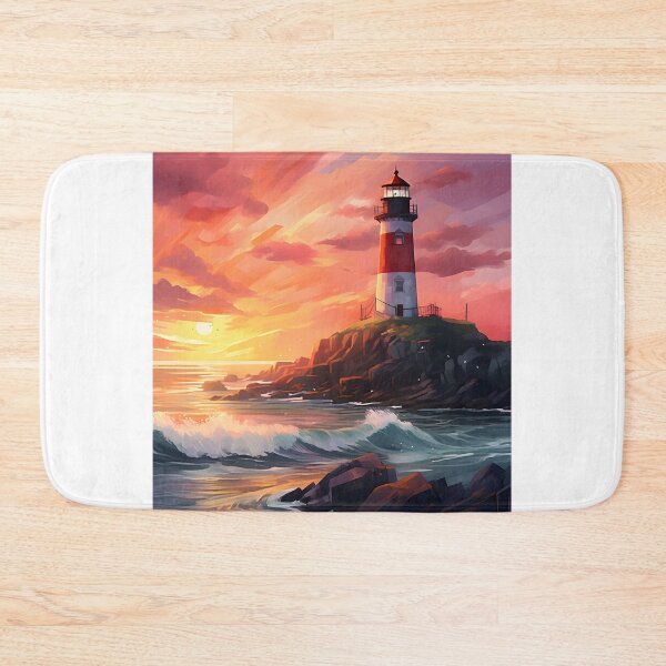 Item preview, Beacon Beauty: Watercolor Lighthouse Scene designed and sold by Shirtastically.