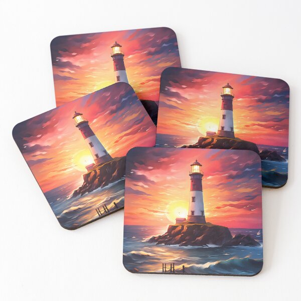 Item preview, Dusk Dream: Watercolor Lighthouse Scene designed and sold by Shirtastically.