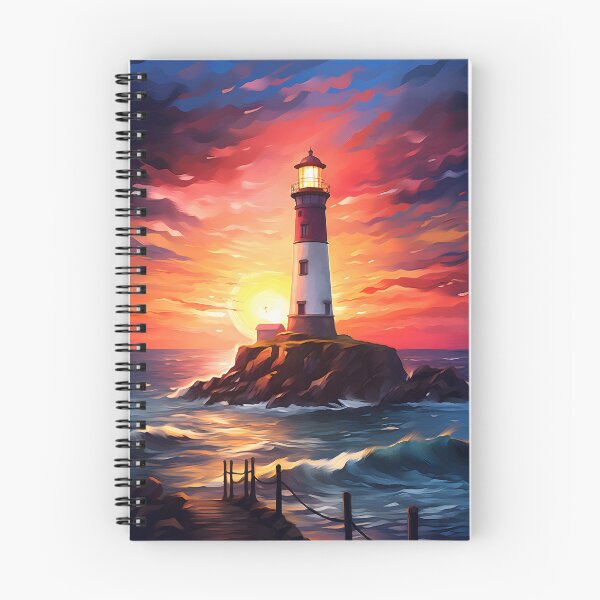 Item preview, Dusk Dream: Watercolor Lighthouse Scene designed and sold by Shirtastically.