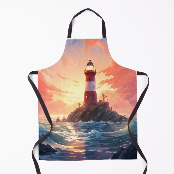Item preview, Lighthouse Lullaby: Watercolor Dusk Scene designed and sold by Shirtastically.