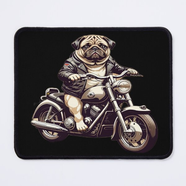 Item preview, Pug Riding Motorcycle Pug Motorbike T Shirt Merch designed and sold by PRINTS2HOT.