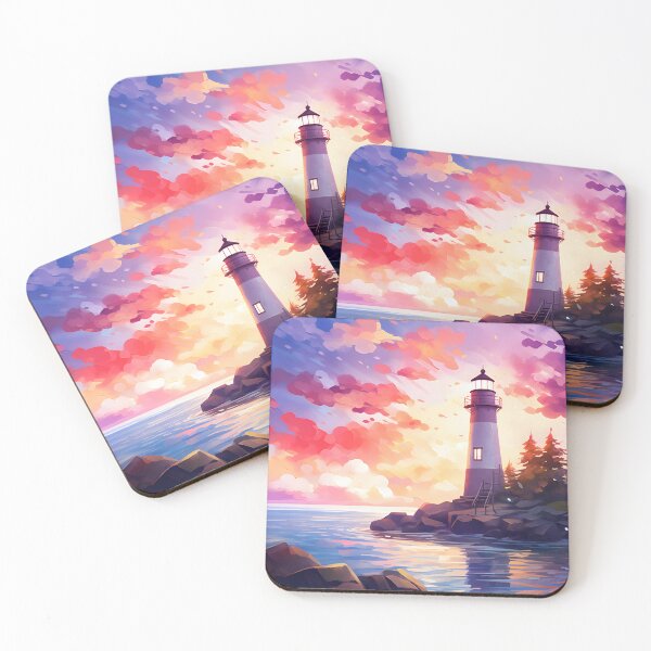 Item preview, Serenity Spire: A Watercolor Lighthouse Scene designed and sold by Shirtastically.