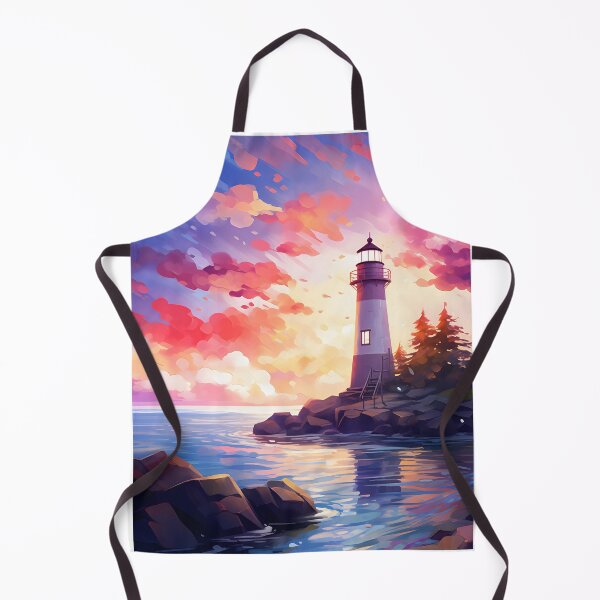 Item preview, Serenity Spire: A Watercolor Lighthouse Scene designed and sold by Shirtastically.