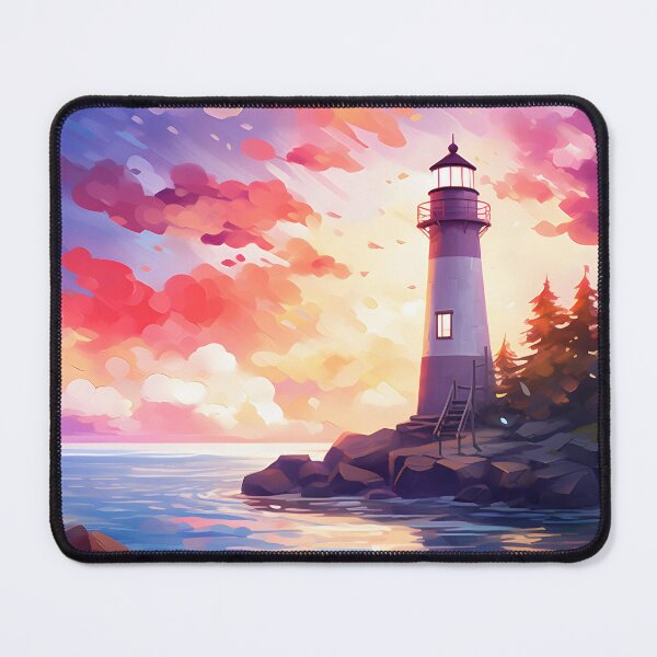 Item preview, Serenity Spire: A Watercolor Lighthouse Scene designed and sold by Shirtastically.