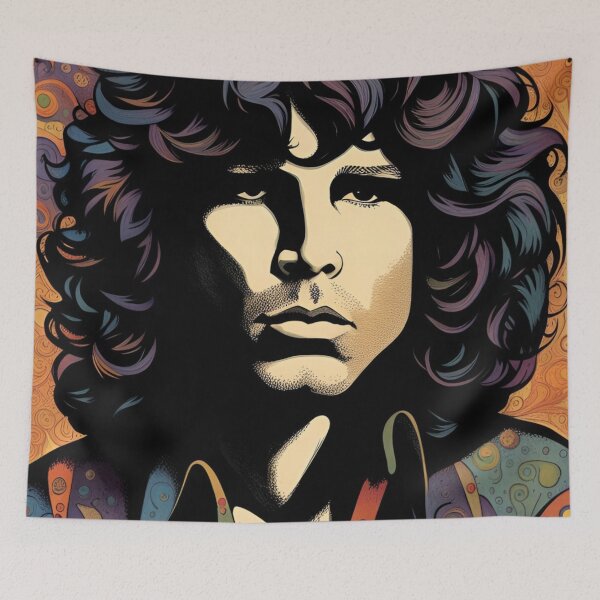 Artikelvorschau, Jim Morrison-Kunstwerk entworfen und verkauft von TheAmericanPoet.