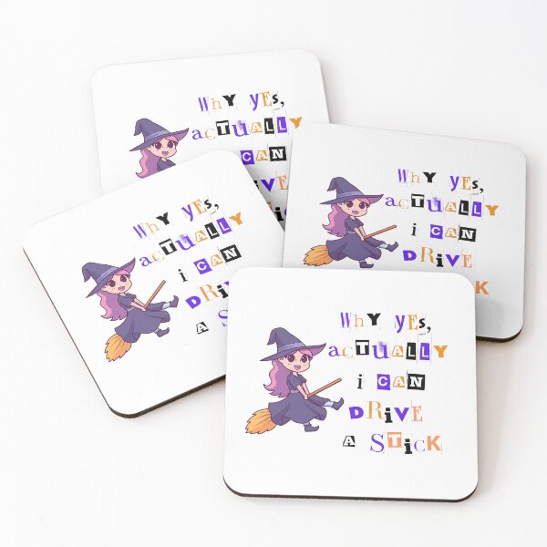 Item preview, Why Yes Actually I Can Drive a Stick - Cute Halloween Witch designed and sold by Nass Store ⭐⭐⭐⭐⭐.