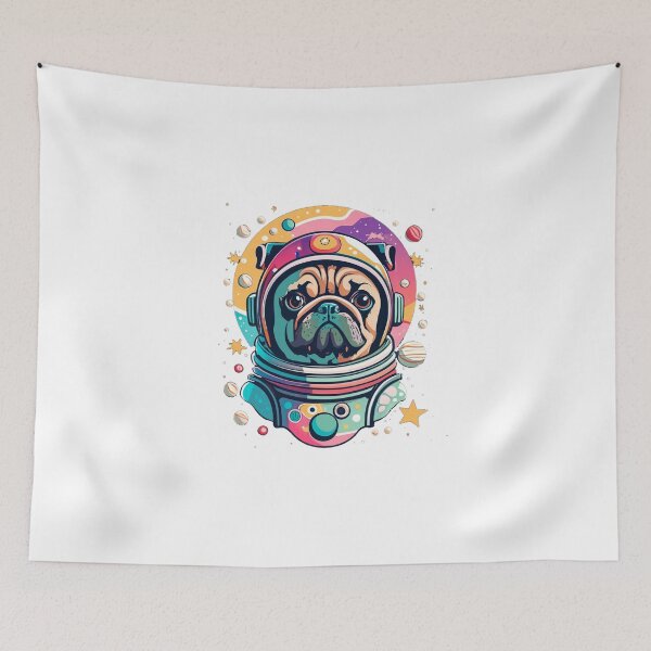 Item preview, Retro Pug Astronaut Adventure designed and sold by RemyTub.