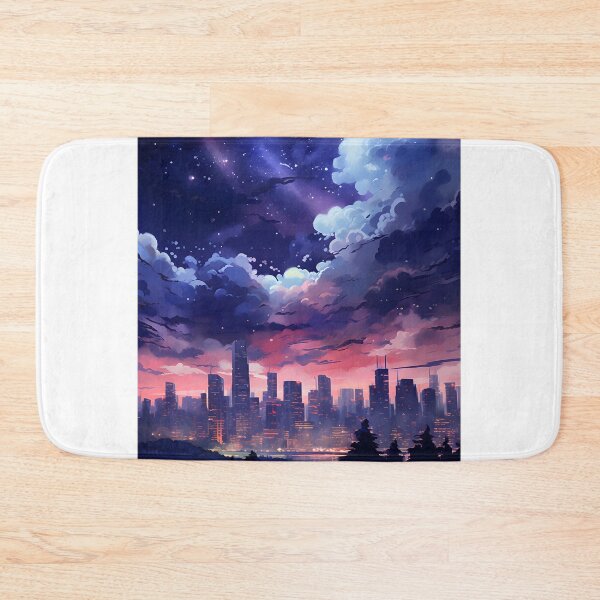Item preview, Nighttime Novelties: Watercolor City Scene designed and sold by Shirtastically.