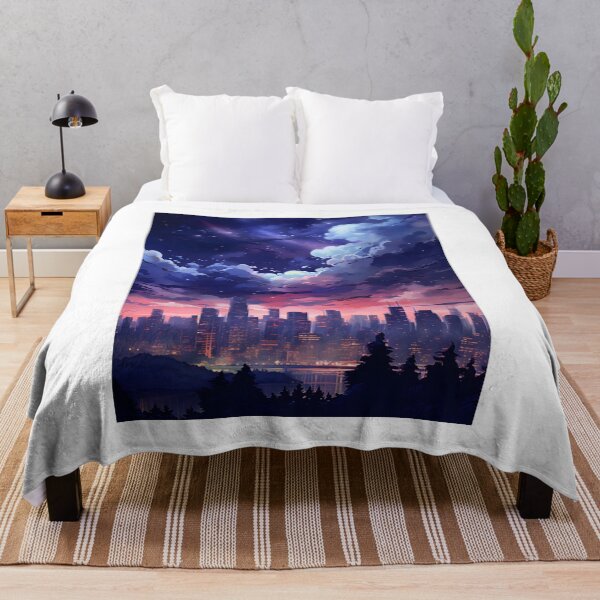 Item preview, Nighttime Novelties: Watercolor City Scene designed and sold by Shirtastically.