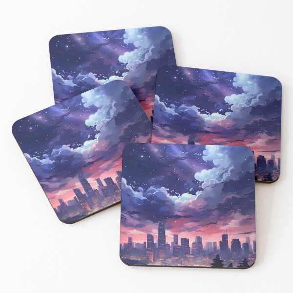 Item preview, Nighttime Novelties: Watercolor City Scene designed and sold by Shirtastically.