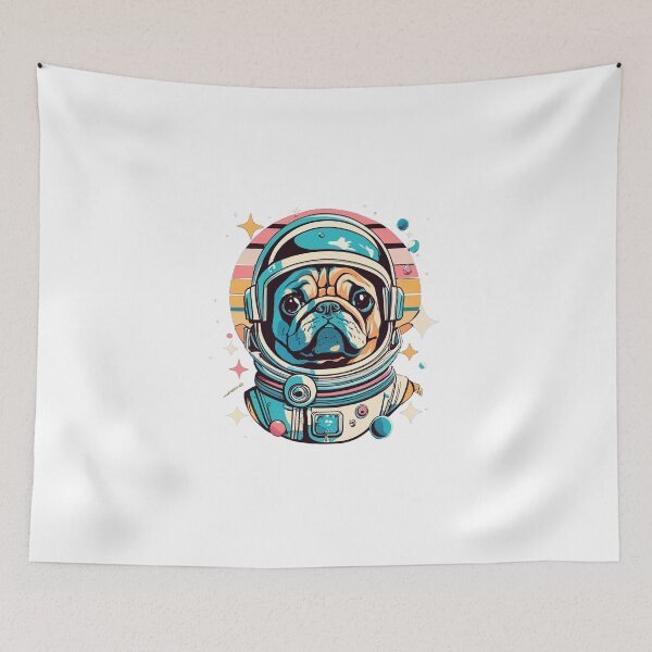 Item preview, Retro Pug Astronaut Adventure designed and sold by RemyTub.