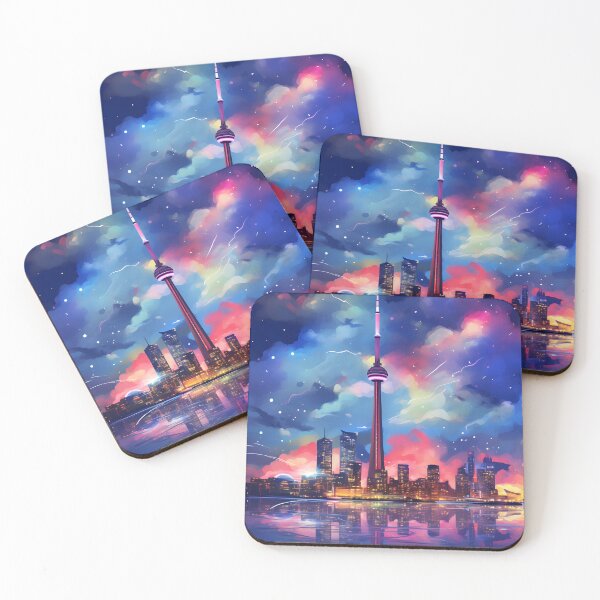 Item preview, Cityscape Charm: Watercolor Night Scene designed and sold by Shirtastically.