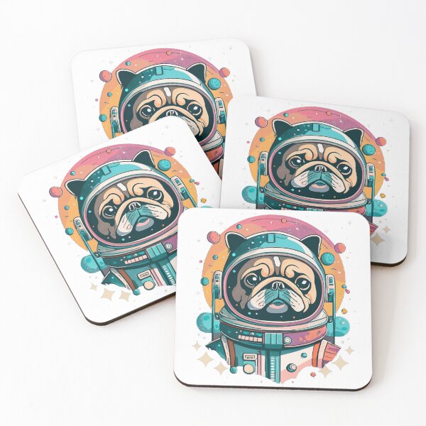 Item preview, Retro Pug Astronaut Adventure designed and sold by RemyTub.