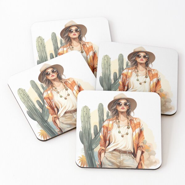 Item preview, Ilustración de moda de chica Boho Chic designed and sold by poshprintlab.