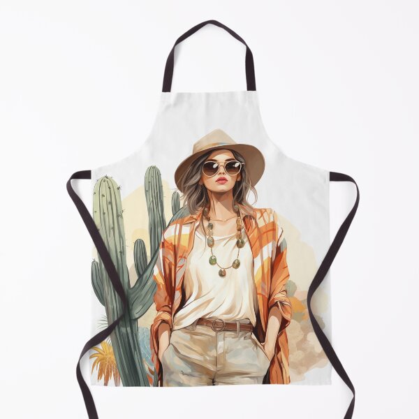 Artikelvorschau, Modeillustration eines Boho-Chic-Mädchens entworfen und verkauft von poshprintlab.