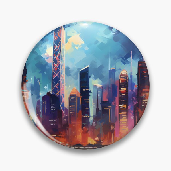 Item preview, Urban Unwind: A Watercolor Cityscape designed and sold by Shirtastically.