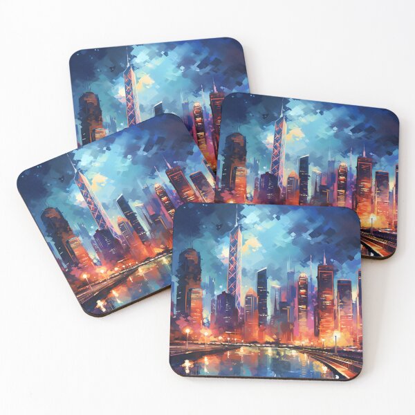 Item preview, Urban Unwind: A Watercolor Cityscape designed and sold by Shirtastically.