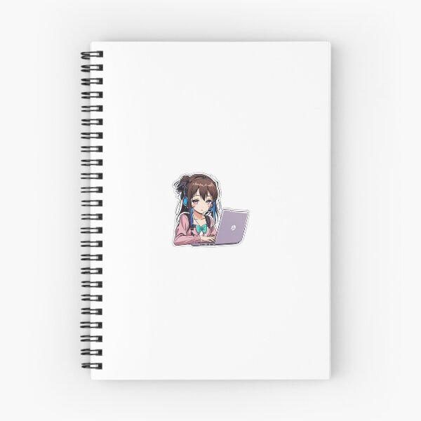 Item preview, Anime Girl Coding Laptop STEM Computer Science designed and sold by zPopPaints.