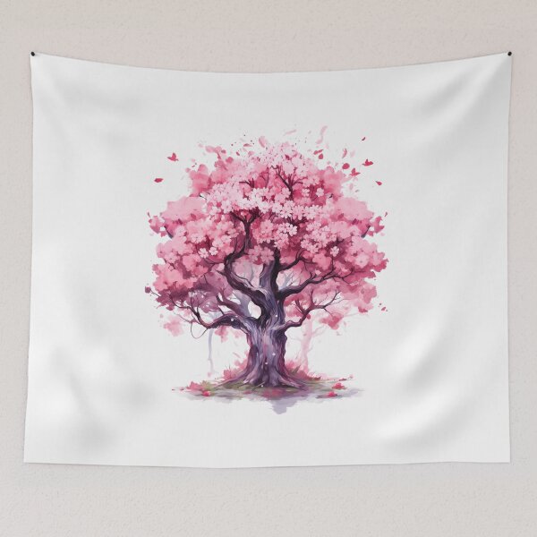Item preview, Tree Tranquility: Watercolor Cherry Scene designed and sold by Shirtastically.