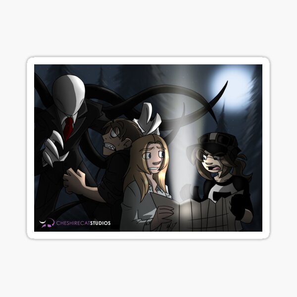 Slender hunting Sticker