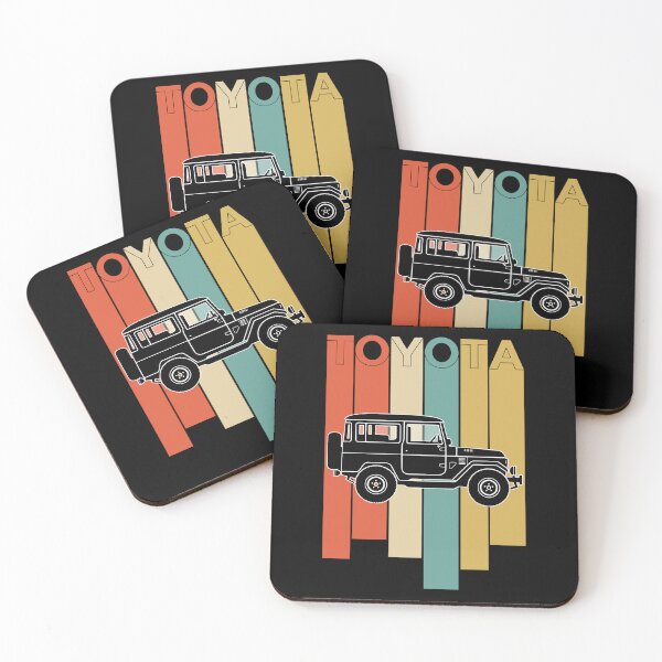 Item preview, FJ40 Land Cruiser Retro Silhouette (on black)  designed and sold by Groenendijk.