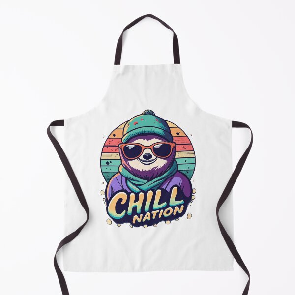 Item preview, Retro Sloth Chill Nation designed and sold by RemyTub.