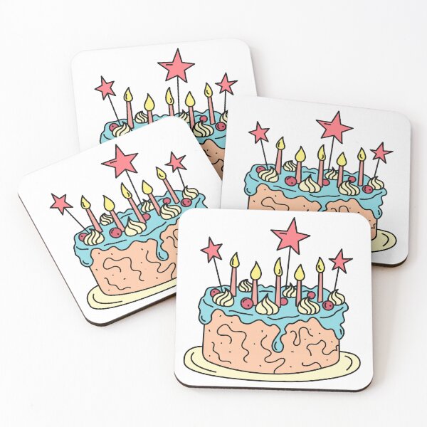 Item preview, Birthday Cake with Candles designed and sold by AnnaVioletStore.