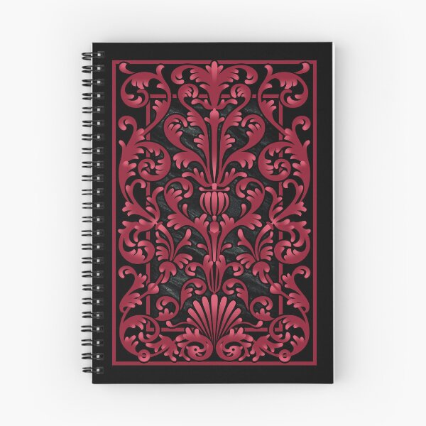 Item preview, Red Tendrils Victorian Notebook designed and sold by PenAndRose.