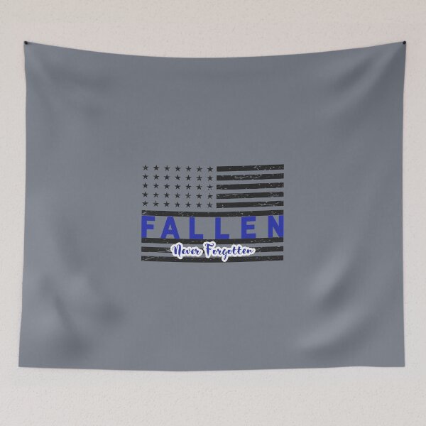 Item preview, Fallen Blue Line Flag designed and sold by A-M-Watson.