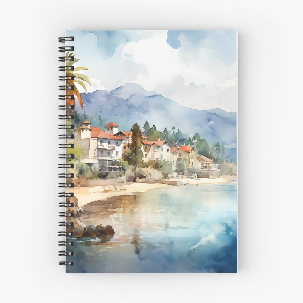 Item preview, Seaside Serenity: Watercolor Town designed and sold by Shirtastically.