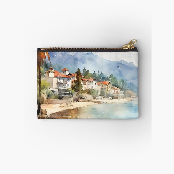 Item preview, Seaside Serenity: Watercolor Town designed and sold by Shirtastically.
