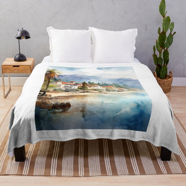 Item preview, Seaside Serenity: Watercolor Town designed and sold by Shirtastically.