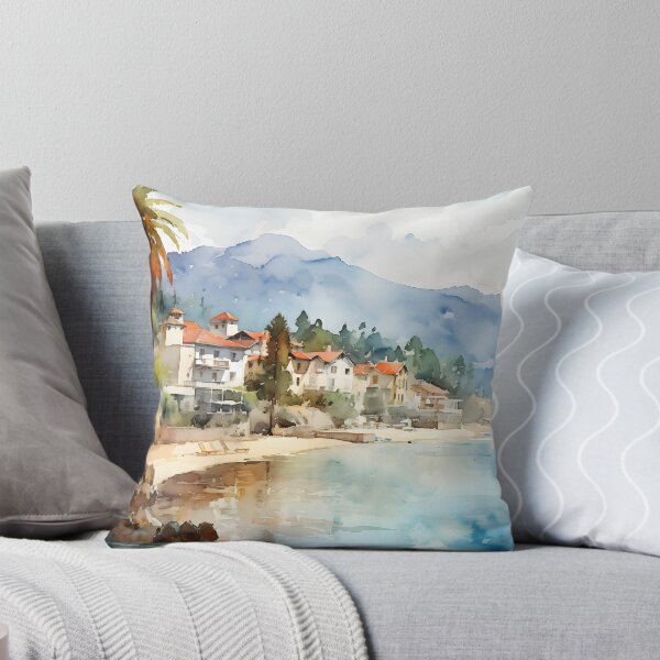 Item preview, Seaside Serenity: Watercolor Town designed and sold by Shirtastically.