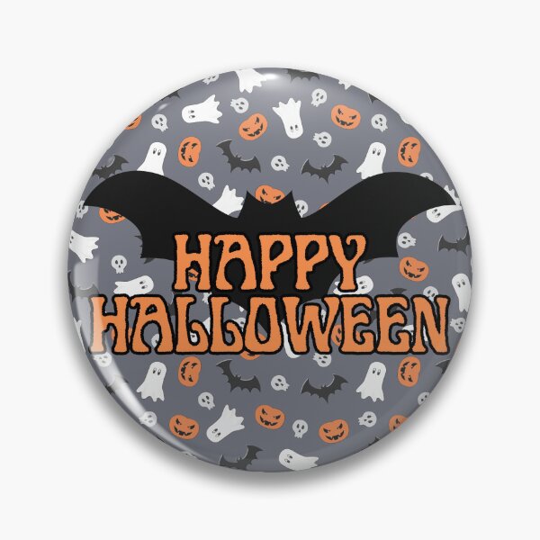Item preview, Happy Halloween Gray Patterned Design designed and sold by CarefulCreation.
