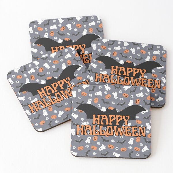 Item preview, Happy Halloween Gray Patterned Design designed and sold by CarefulCreation.