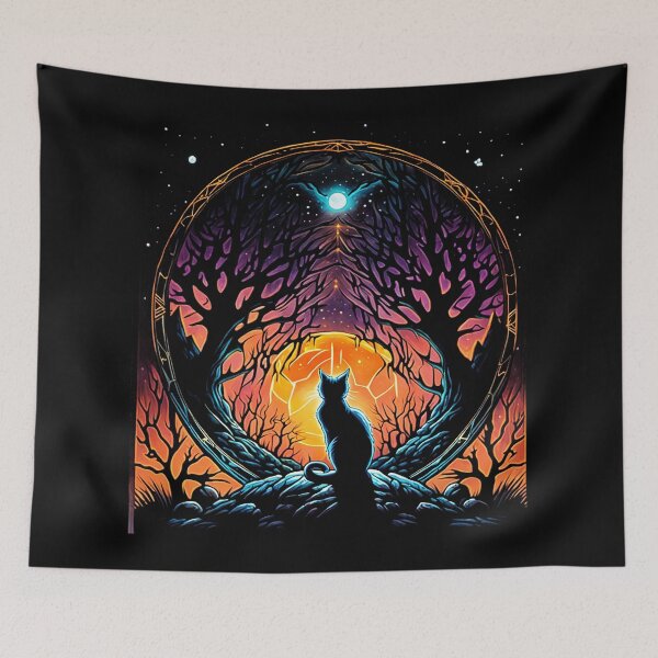 Item preview, Black Cat Halloween designed and sold by PuraPercepcion.