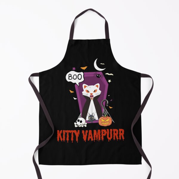 Item preview, Kitty Vampurr Halloween designed and sold by SunnyFunnyArt.