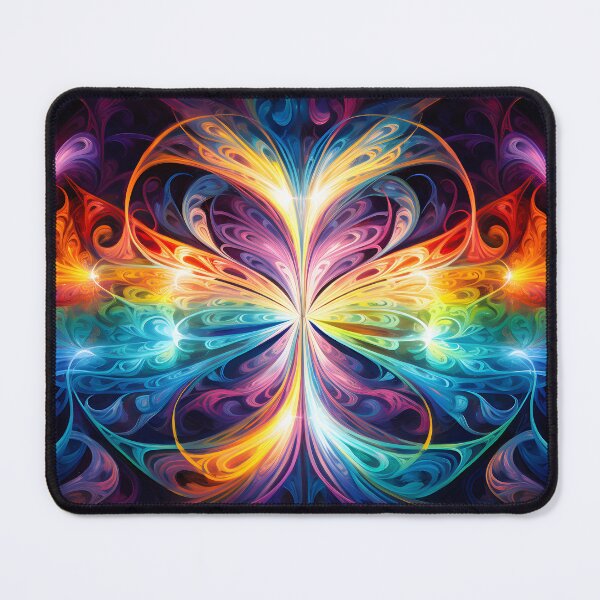 Item preview, An abstract color field painting of a colorful butterfly in the style of dynamic energy flows designed and sold by AI-Only Creations.