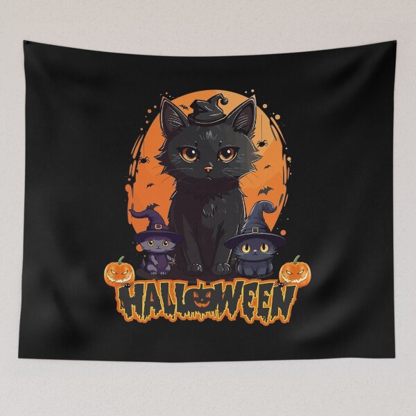 Item preview, Cat Wizards Halloween designed and sold by SunnyFunnyArt.