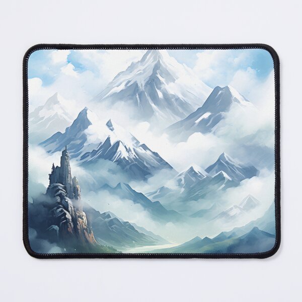 Item preview, Majestic Peaks: Watercolor Mountainscape designed and sold by Shirtastically.