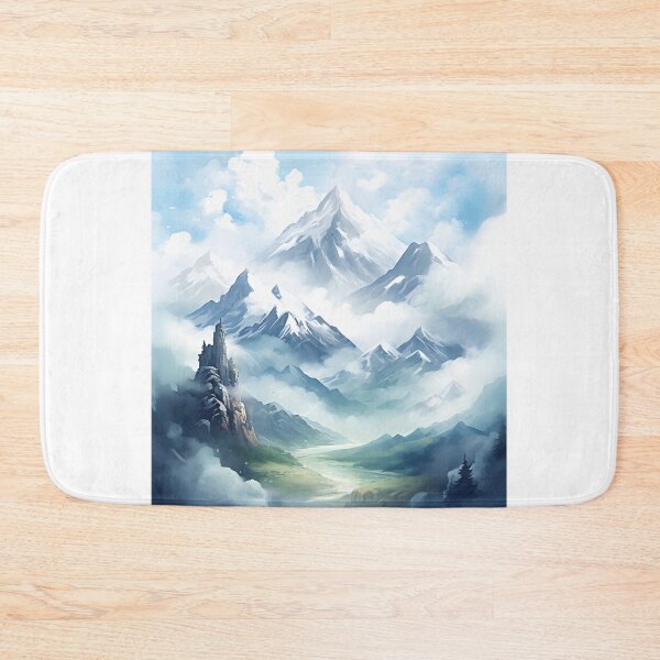 Item preview, Majestic Peaks: Watercolor Mountainscape designed and sold by Shirtastically.
