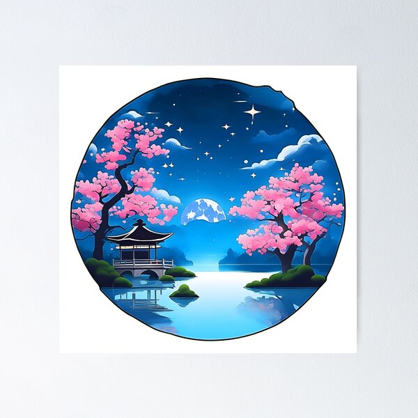 Item preview, Japanese Garden and Lake designed and sold by KeepDream.