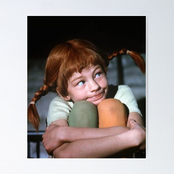 Poster Pippi Calzelunghe Eats Spaghetti