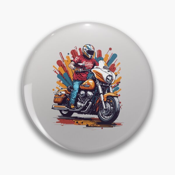 Item preview, Motorbike Rider With his Helmet designed and sold by davidbomel-Art.