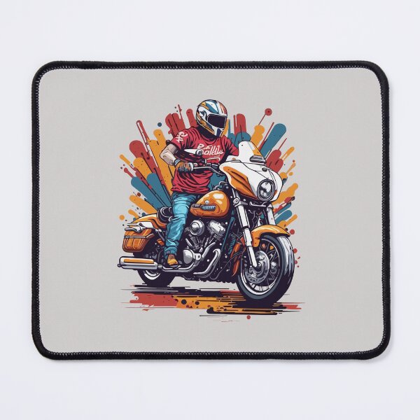 Item preview, Motorbike Rider With his Helmet designed and sold by davidbomel-Art.