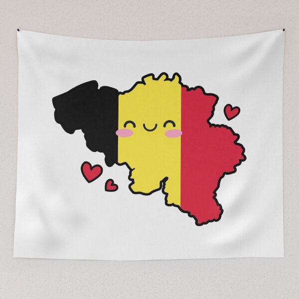 Item preview, Belgium Flag Map Smile with Love designed and sold by pixelsparkzone.
