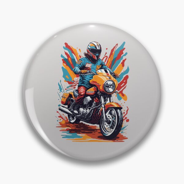 Item preview, Motorbike Rider With his Helmet designed and sold by davidbomel-Art.