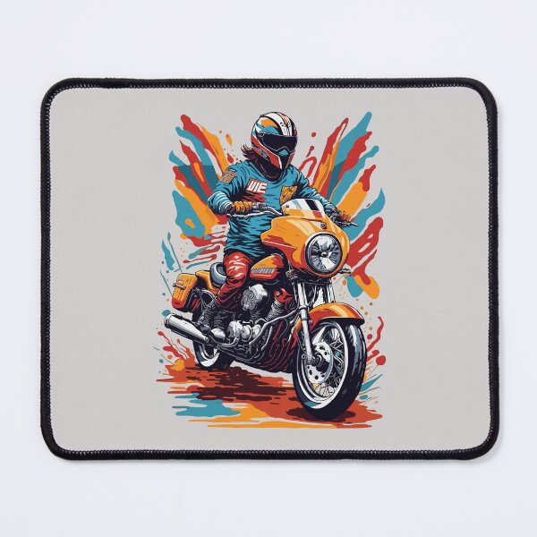 Item preview, Motorbike Rider With his Helmet designed and sold by davidbomel-Art.